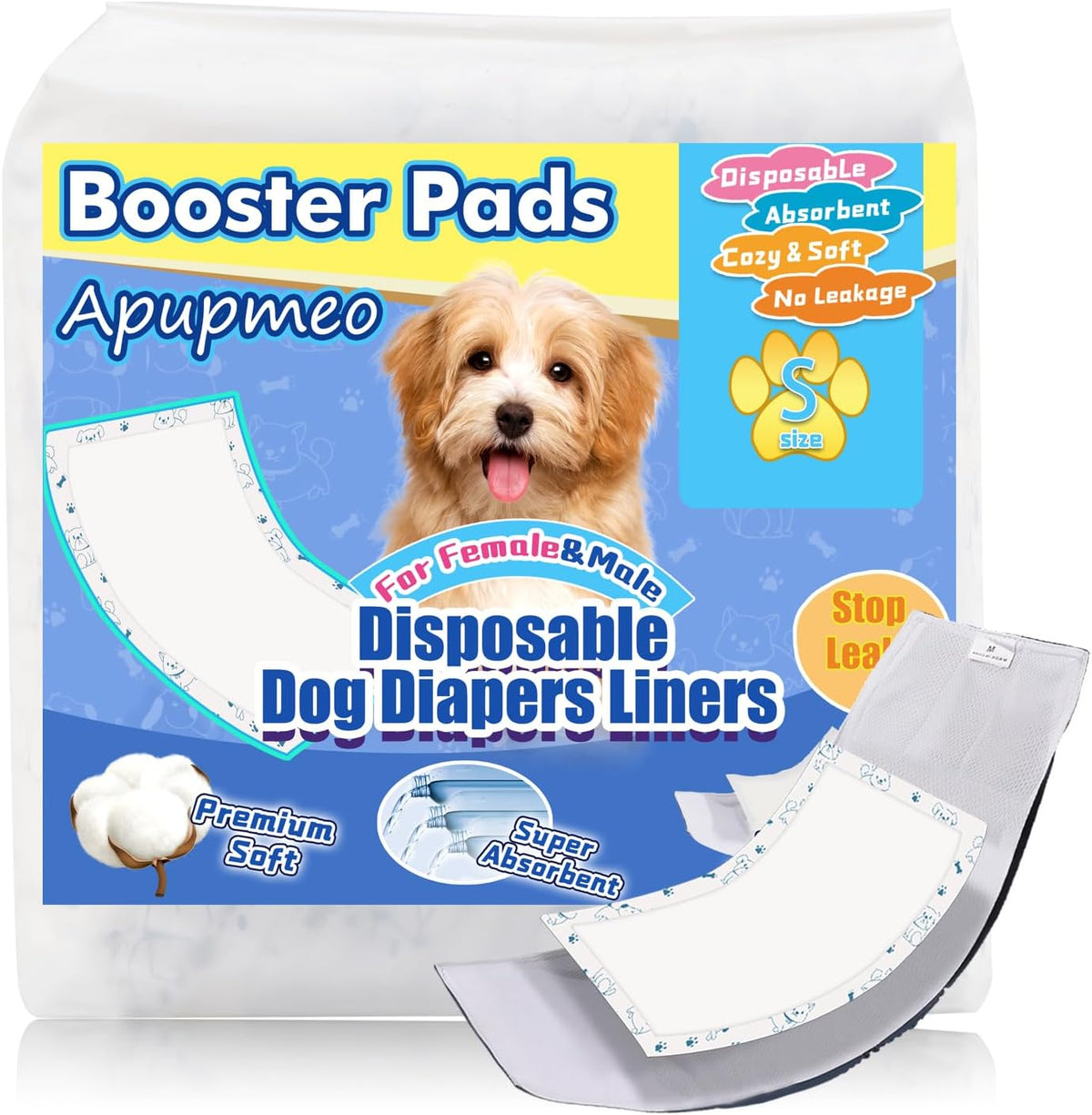 Disposable Dog Diaper Liners - S / 50.0