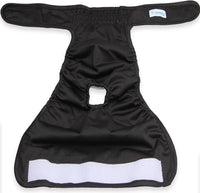 Teamoy Female Dog Diapers, Washable Doggie Period Diaper - L1 (Pack of 4) / Black+ Purple+ Green+ Rose Red (4pcs) - image 3