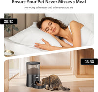 Automatic Cat Feeder: 4L Timed Cats Food Dispenser Programmable – Essentials for Cats - Black - image 2