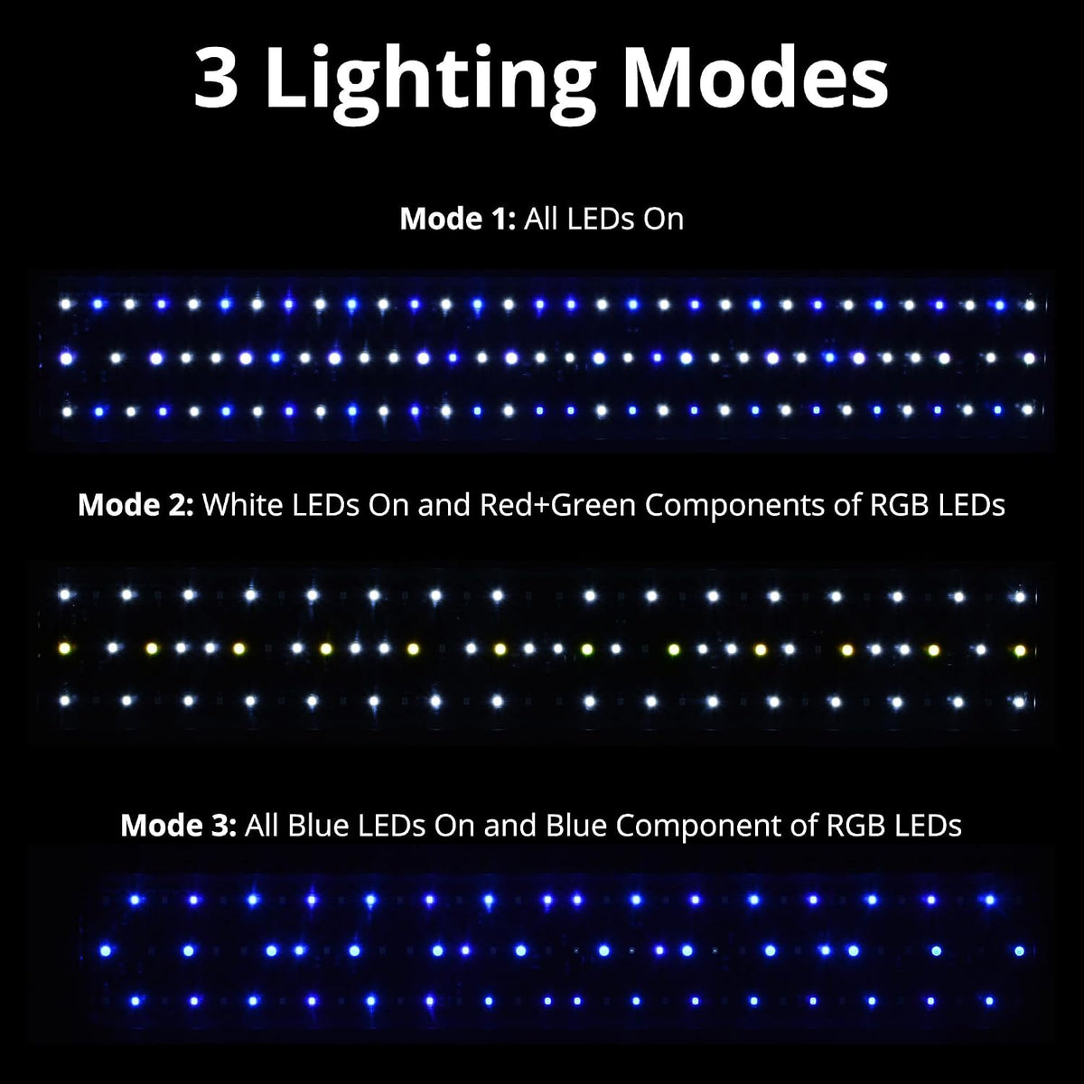 NICREW ClassicLED Marine Saltwater Aquarium Light, 48W for 48 - 24 - 30 in - image 3