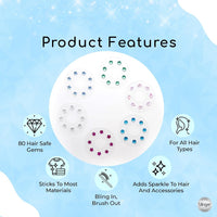 blinger mini starter set with clip-on gem styling tool and 10 mini rhinestone discs - view 8