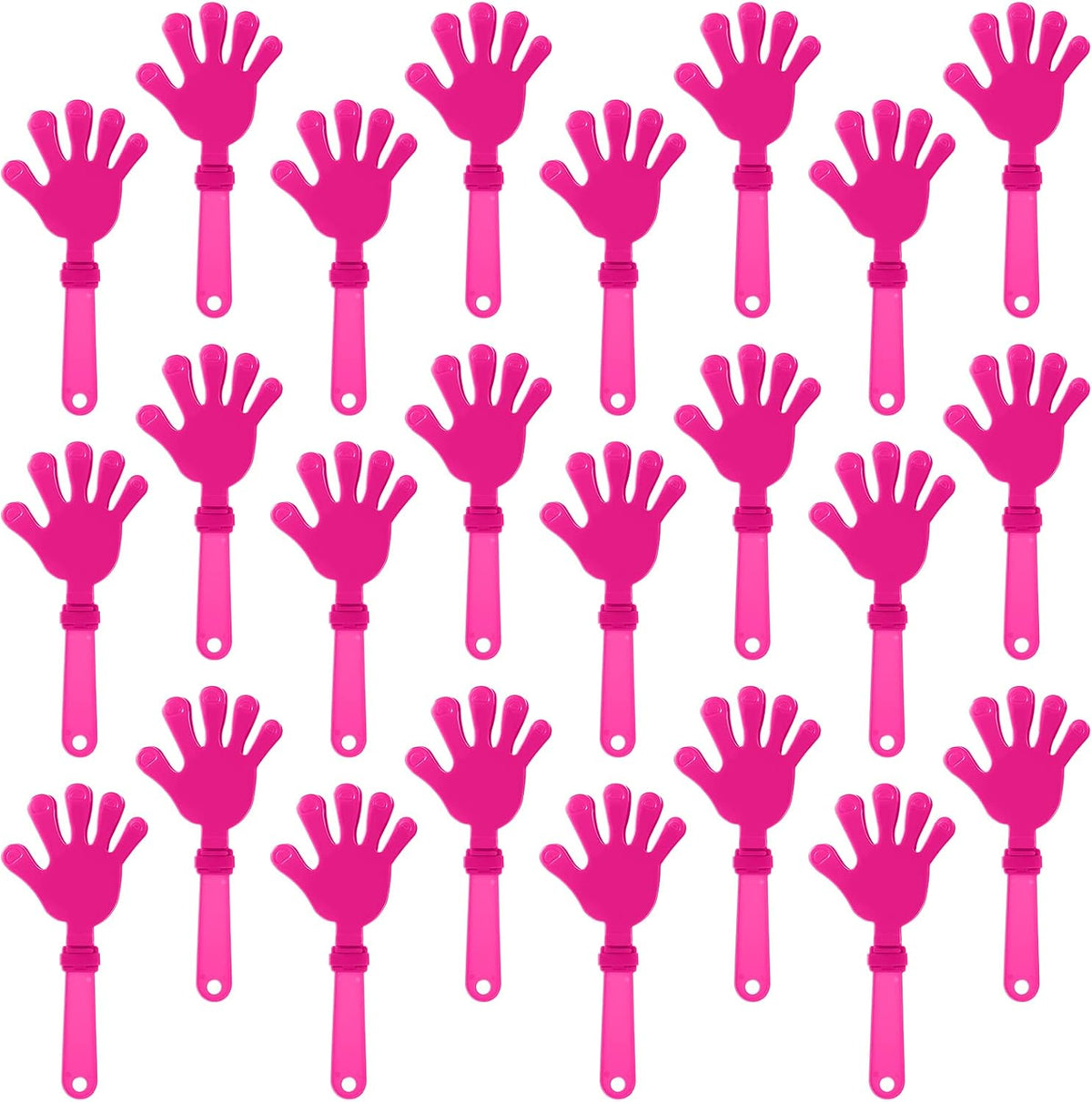24 royal blue plastic hand clapper noisemakers, 7.5 inches long - view 10