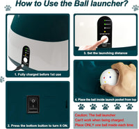 MEKAPLE Automatic Dog Ball Launcher - Dark Green - image 4