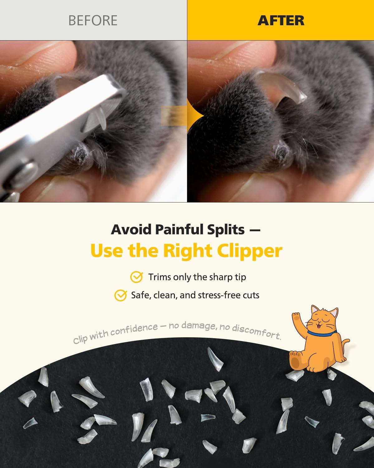 Cat Nail Clipper Trimmer for Indoor Cats - 1-Pack - image 3