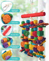 DBNESS Bird Toys, Parakeet Chewing Toy - 3 PCS - image 4