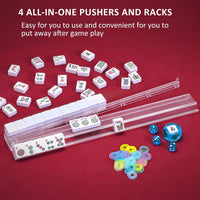 Jongyance American Mahjong Set with Blue Carrying Bag - Cream - image 4