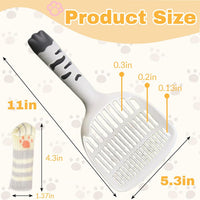 Cat Litter Scoop, Kitty Litter Scoop, Cat and Dog Poop Collector - White - image 2