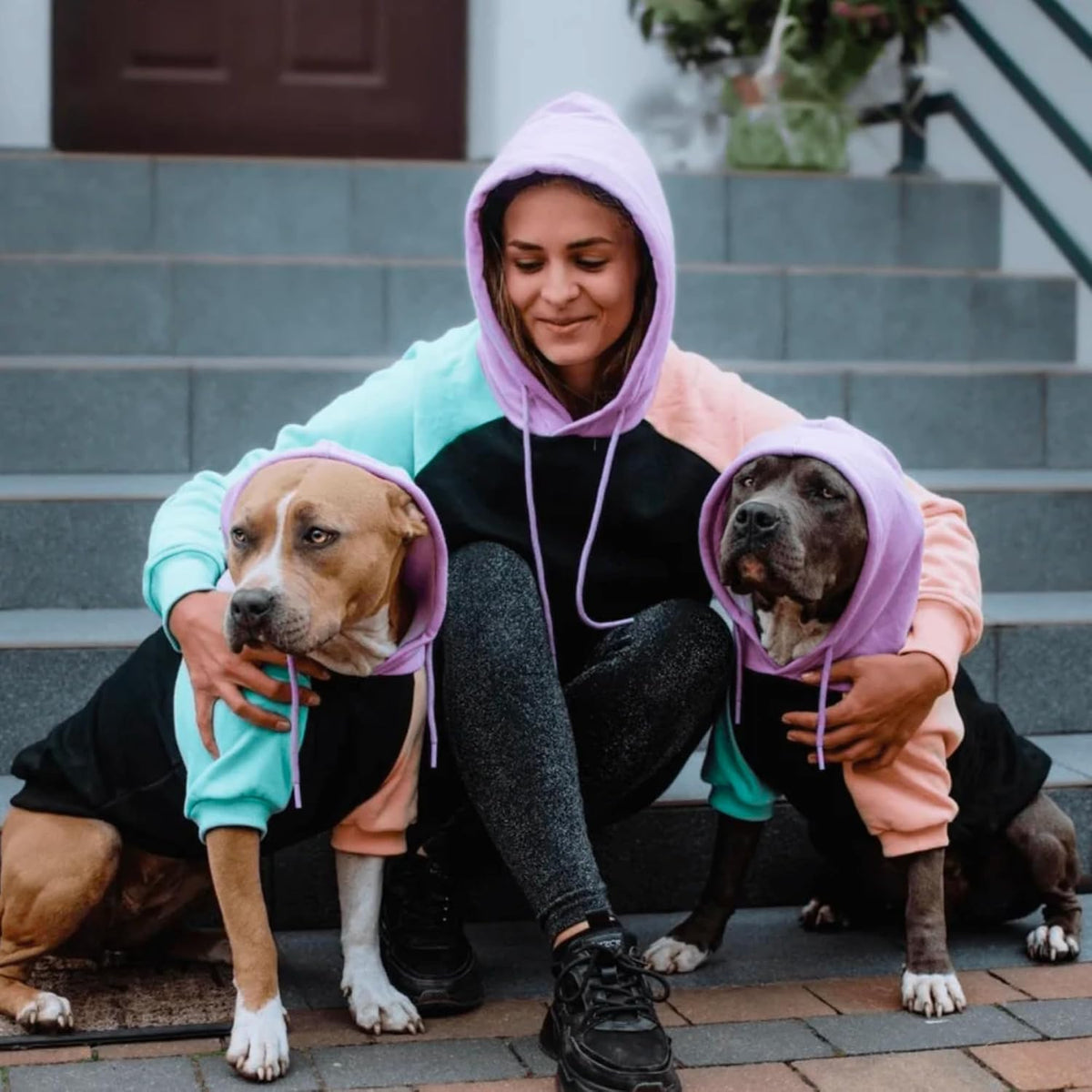 Spark Paws Human Hoodie, Matching Dog and Owner Clothes - Small / Cyber Punk - image 3