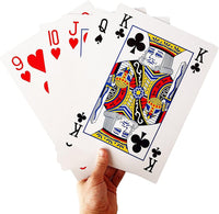 SeptCity Jumbo Playing Cards, Super Big Giant Game – Fun for Kids & Family - 4 times