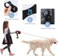 Dog Poop Bag Holder for Leash Waste Bag Carrier Dog Poop Bag - Blue - image 3