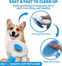 Bath Grooming Kit for Pets, Hair Brush Set with Towel - 6-Bath-Blue - image 2