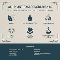 JR Liggett’s Natural Liquid Cat Shampoo for Sensitive Skin - 100% Detergent Free, Non-GMO & Biodegradable - Tear-Free, Hypoallergenic Formula Soothes Dry Itchy Skin - Safe for Puppies - 8.45 fl oz