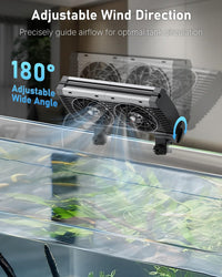 Pawfly Aquarium Chiller Fan, Quiet Aquarium Fan for Axolotl Tank - 2 Fans - image 4