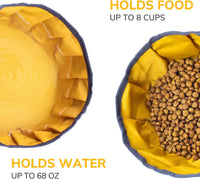 Collapsible Dog Travel Bowl - Yellow - image 2