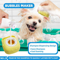 Bath Grooming Kit for Pets, Hair Brush Set with Towel - 6-Bath-Blue - image 3