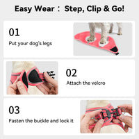 Joytale Step-in Dog Harness, Soft Breathable Mesh, Black S – Essentials for Dogs - XS--Chest: 13.5-15'' / Pink - image 3