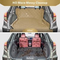 SUV Cargo Liner for Dogs - Trunk Cover for SUV with Bumper Flap Protector – Essentials for Dogs - Khaki / Standard: 55" x 91" - image 3