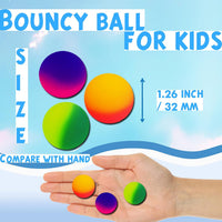 Whkvnng 50 rubber bouncy balls with two-color gradients, 32mm - view 2