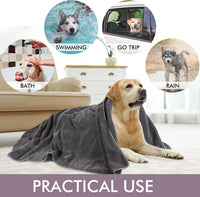 KinHwa Dog Towels for Drying Dogs - 30inchx50inch / Dark-gray - image 4
