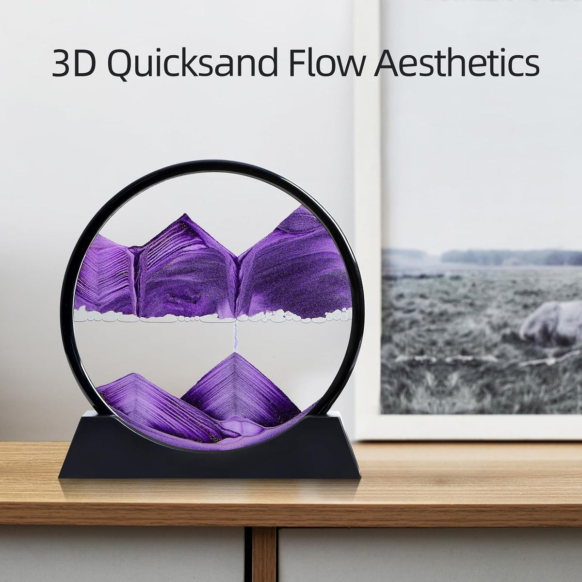 Moving Sand Art Liquid Motion - 12 inch / Purple - image 4