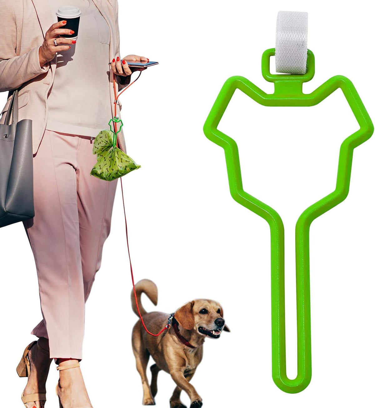 Dalzom 2Pcs Dog Poop Bag Holder - Green