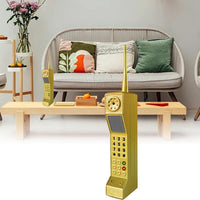 TOTITOM retro brick cell phone prop in pink with printed keys and antenna - view 3