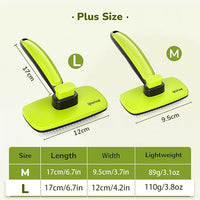 Pecute Self-Cleaning Slicker Brush for Dogs, Cats, Lightweight Dog Brush for Shedding Massaging Grooming, Cat Brush Gently Removes Loose Fur Undercoat for Dogs Cats Rabbits of All Hair Types