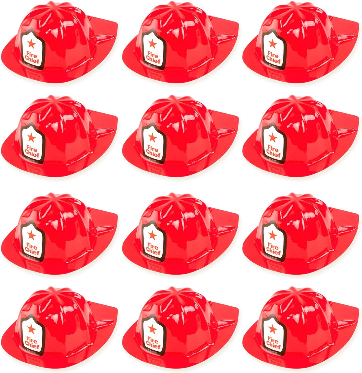 Super Z Outlet 12 Pack Firefighter Children's Helmet Party Supplies