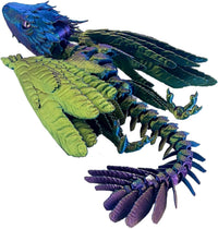 Feathered Wyvern Dragon, 3D Printed Dragon - Dazzling Color