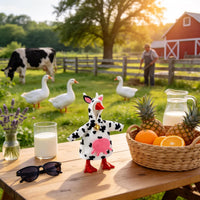 7 Inch Mini Desk Goose Outfits - Cow Color - image 2