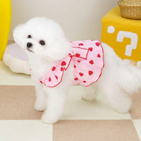 Dog Dresses for Small Dogs Girl Female Dog Cat Clothes Dress Cute - Pink / Small (suggest 4.5-6.5 lbs) - image 4