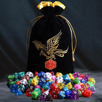 QMay 7 Sets Polyhedral Dice - 15 Colors (105pcs) - image 4