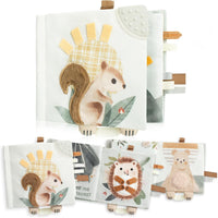 Soft Baby Book with Touch and Feel Pages - Animals