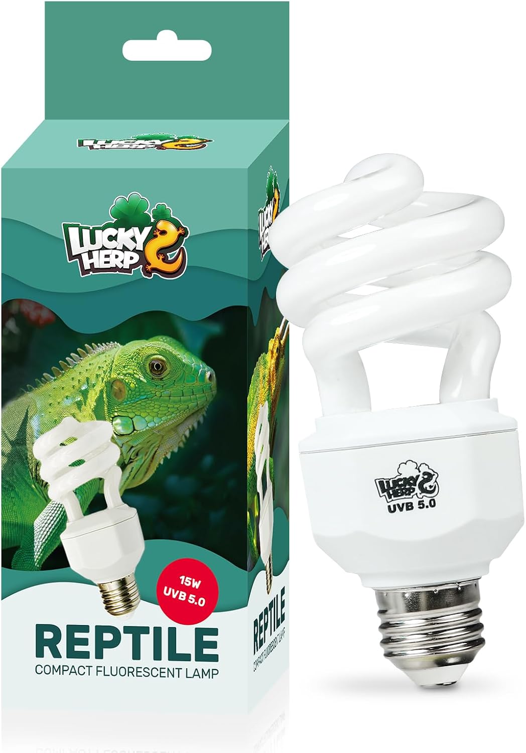 LUCKY HERP UVA UVB Reptile Light 10.0 - UVB5.0 15W