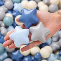 TRENDPLAY Star Ball Pit Balls for Toddlers 50 100 200 Count Star - Creamy Blue / 200