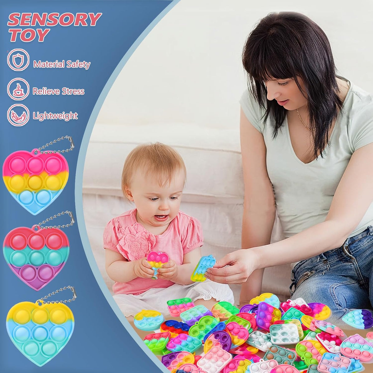 57PCS Party Favors for Kids - Heart-57 - image 4