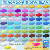 Ixiaoyoo Air Dry Clay, 30 Colors Foam Modeling Clay for School Projects – Fun for Kids & Family - 64 Colors - image 4