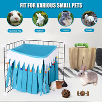 Guinea Pig Hideout, Guinea Pig Corner Hideout - Blue / 15.1"L x 16.1"W x 10.2"Th - image 4