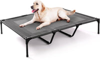 petizer XL Elevated Dog Beds for Large Dogs 48x36x9'' - 48"L x 36"W x 9"H / Black
