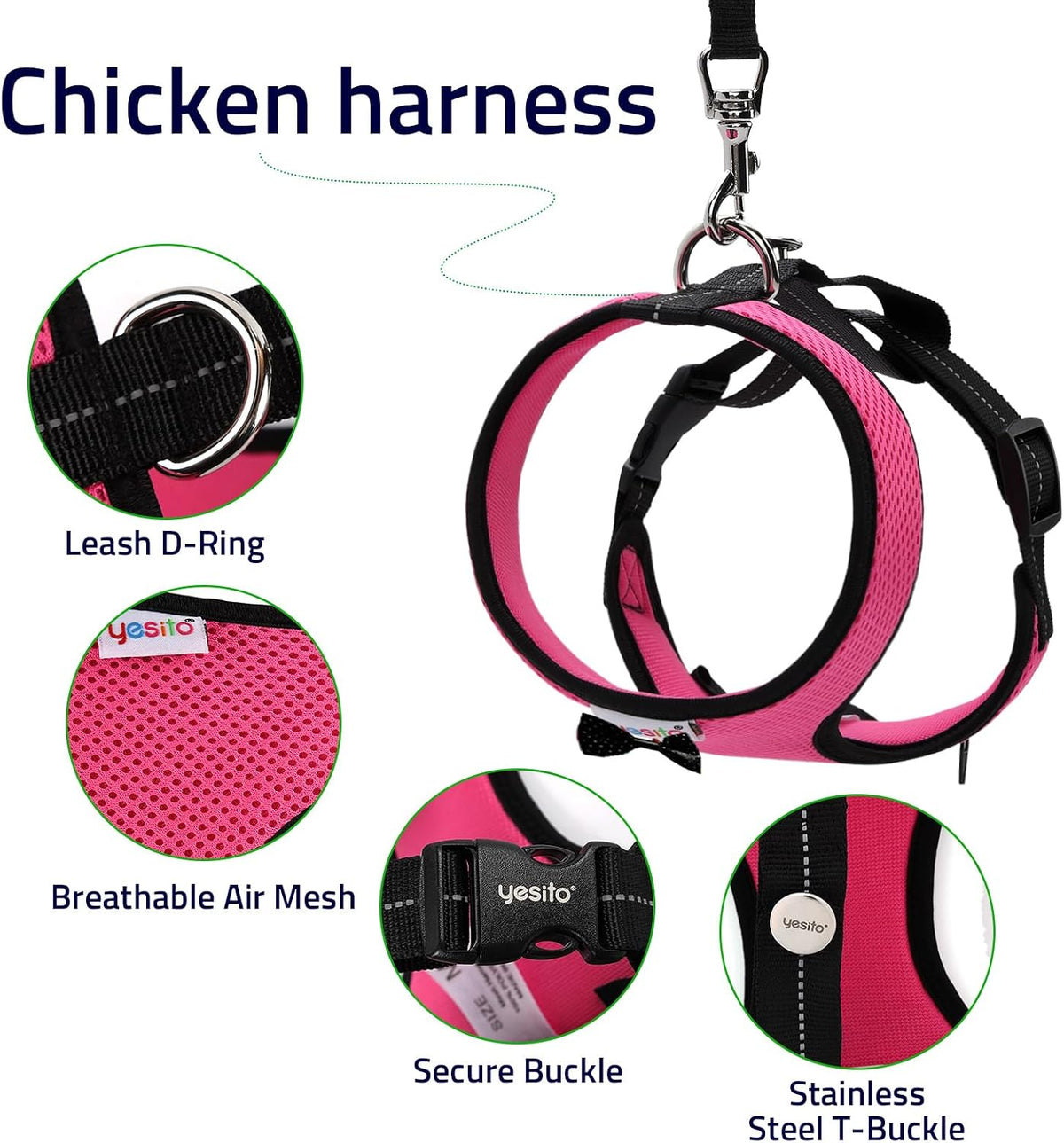 Adjustable Chicken Harness Diaper - Small / Pink - image 2