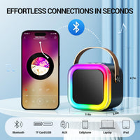 Kinglucky Mini Karaoke Machine for Kids - Black - image 4