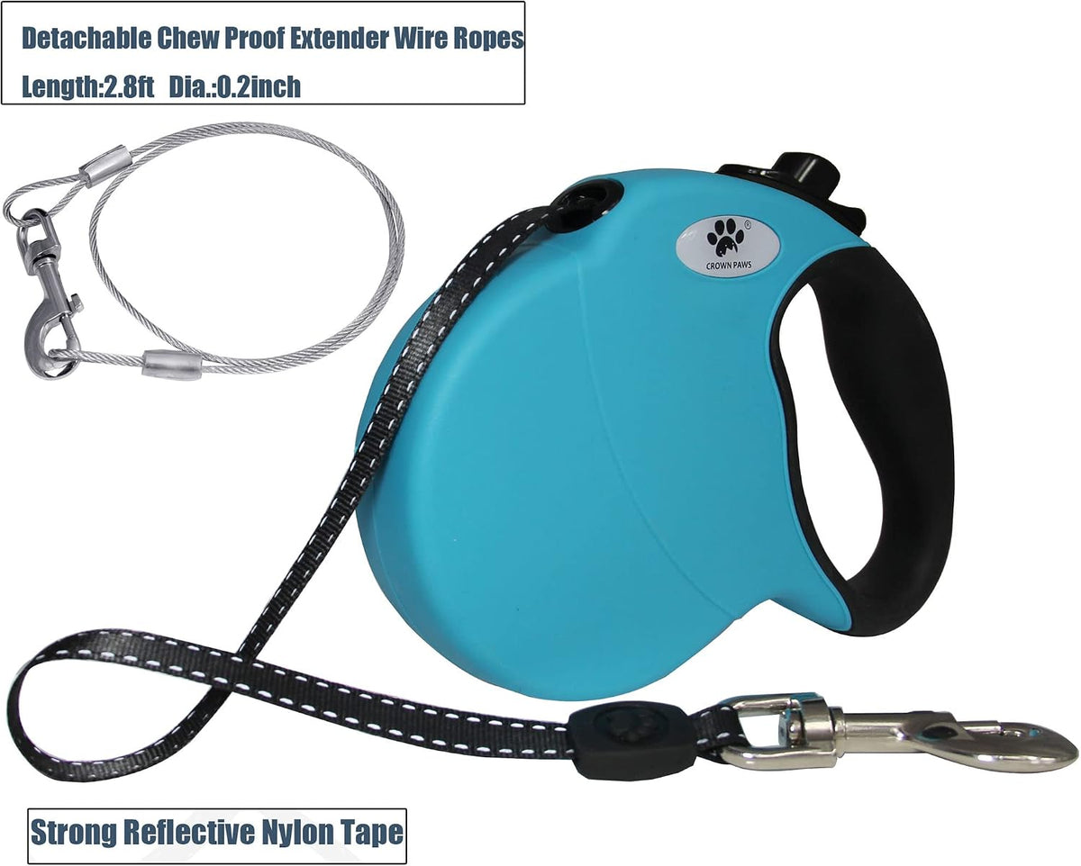 16ft Retractable Dog Leash for Large Breed Dogs up to 110 lbs - Large / Blue - image 2