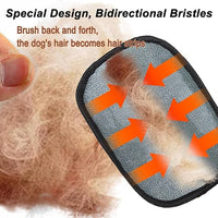 Morphcontainerpet Pet Hair Removal Gloves - Electrostatic Reusable for Cats & Dogs, Furniture, Carpet, Car Seats (1.2 oz) (2pcs)