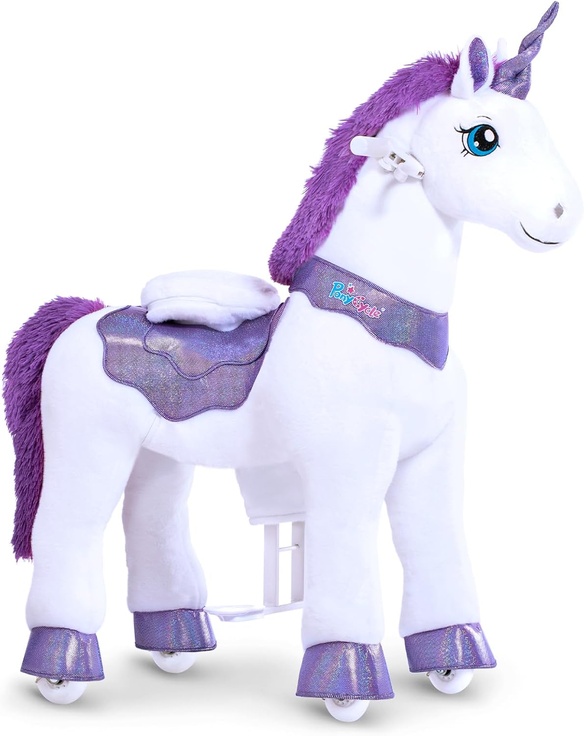 PonyCycle Ride on Unicorn Toys for Girls Pony Riding Pink Unicorn Age - Purple / Size 4 for Age 4-7