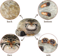 Sew Butiful chubby Pallas's cat steppe cat plush pillow - view 2