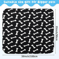 Eccliy 20 Pcs Puppy Blanket Fleece Pet Dog Throw - Mix / 39 x 35 Inch - image 2