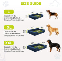 Waterproof Orthopedic Dog Bed for Extra Large Sized Dogs – Essentials for Dogs - 45 x 35 x 9 in / Royal Blue - image 4
