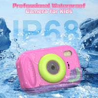 Usteetic pink waterproof kids camera with IP68 rating and lanyard - view 6