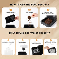 Automatic Cat Feeder, Gravity Cat Food Dispenser - 1.6 Gallon x 2 / Black - image 4