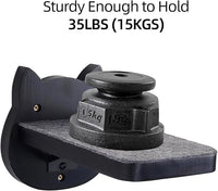 ESPETS Black Painted Solid Wood Cat Wall Climbing Steps Set of 3 - Wall Mounted Cat Floating Furniture Shelves and Perches, Sturdy Climber Stairs Ladders - Holds up 30lbs